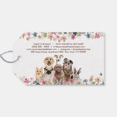 Dog Walker Petsitter dierenarts Hartelijk dank Cadeaulabel (Achterkant Horizontaal)