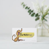 Dog Walker Ph.D. met Visitekaartje Leash (Staand voorkant)