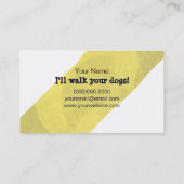 Dog Walker Ph.D. met Visitekaartje Leash (Achterkant)