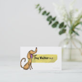Dog Walker Ph.D Visitekaartje (Staand voorkant)