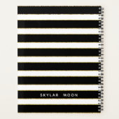 Dog Walker Planner Golden Stripes (Achterkant)