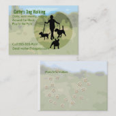 Dog Walker Professional Visitekaartje (Voorkant / Achterkant)