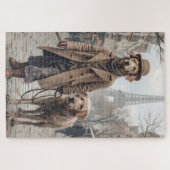 Dog Walker Puzzel Legpuzzel (Horizontaal)