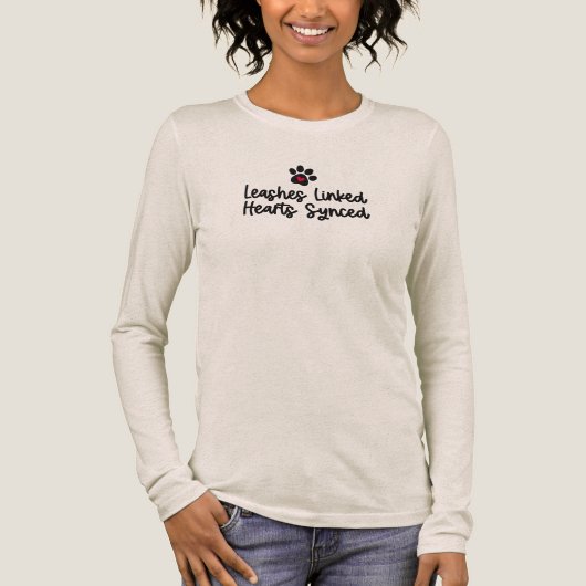 Dog Walker Quote Tri-Blend Shirt (Voorkant)