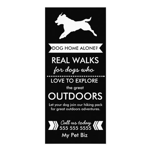 Dog Walker Rack Kaart -  (Voorkant)