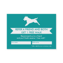 Dog Walker Reference Kaart - 