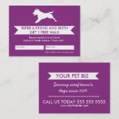 Dog Walker Reference Kaart -  (Voorkant / Achterkant)