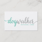 Dog Walker Referral Visitekaartje (Achterkant)