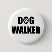 Dog Walker Ronde Button 5,7 Cm (Voorkant)