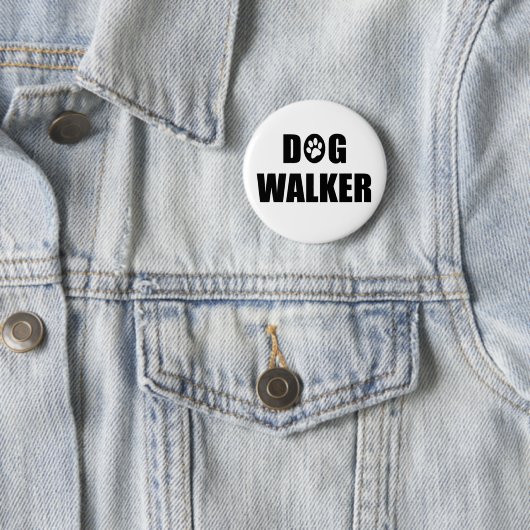 Dog Walker Ronde Button 5,7 Cm (In situ)