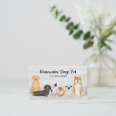 Dog Walker S Pet Sitting Service Visitekaartje (Staand voorkant)