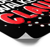 Dog Walker Santa Claus Christmas Matching Costume Poster (Hoek)