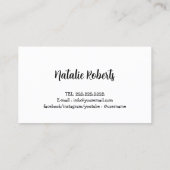 Dog Walker Schattige Happy Dog Pet Sitter Visitekaartje (Achterkant)