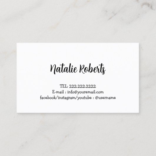 Dog Walker Schattige Happy Dog Pet Sitter Visitekaartje (Achterkant)