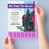 Dog Walker Scottie Pset Specialized Tear Sheet Flyer (Hand)