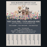 Dog Walker Service Ivory Marine Flyer<br><div class="desc">Dog Walker Service Ivory Marine</div>