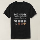 Dog Walker Shirt Dog Walking Gift Funny Dog F (Design voorkant)