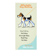 Dog Walker Sitter Business Rate Kaart (Voorkant)