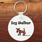 Dog Walker Sleutelhanger (Voorkant)