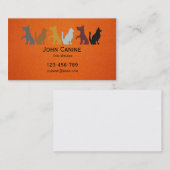 Dog Walker stijlvolle moderne professional Visitekaartje (Voorkant / Achterkant)