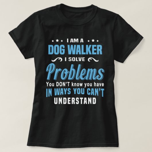 Dog Walker T-shirt (Design voorkant)