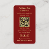 Dog Walker Trainer Sitter Modern Pet Care Service Visitekaartje (Achterkant)