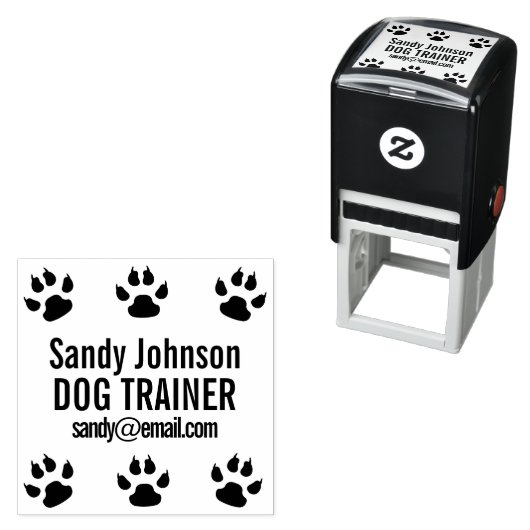 Dog Walker Trainer Vet Pet Business Customized Zelfinktende Stempel (In situ)