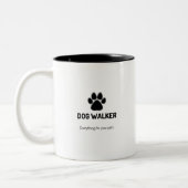 Dog Walker Tweekleurige Koffiemok (Links)