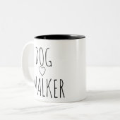 DOG WALKER TWEEKLEURIGE KOFFIEMOK (Voorkant links)