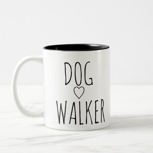DOG WALKER TWEEKLEURIGE KOFFIEMOK (Links)