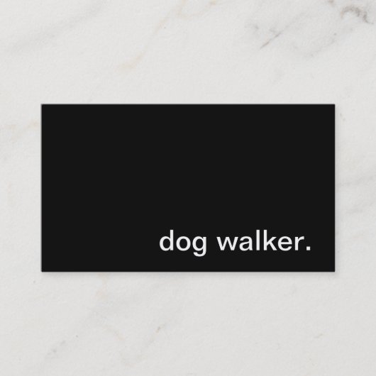 Dog Walker Visitekaartje (Voorkant)