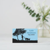 Dog Walker Visitekaartje (Staand voorkant)
