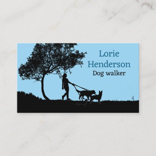 Dog Walker Visitekaartje (Voorkant)