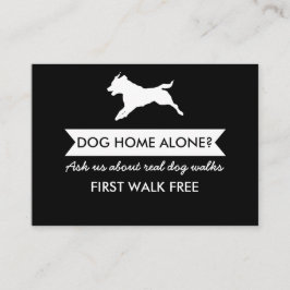 Dog Walker Visitekaartje -