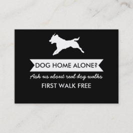 Dog Walker Visitekaartje -