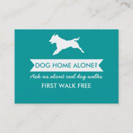 Dog Walker Visitekaartje -