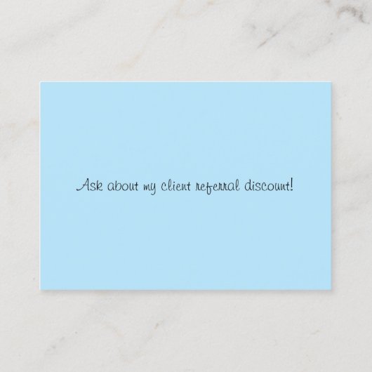 Dog Walker Visitekaartje (Achterkant)