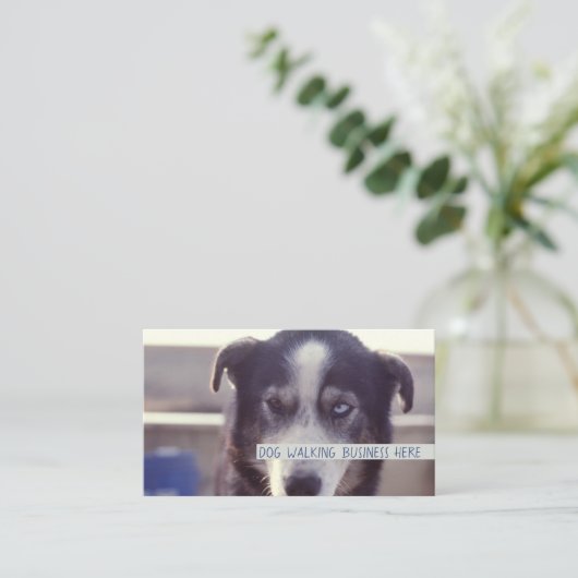 Dog Walker Visitekaartje (Staand voorkant)