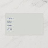 Dog Walker Visitekaartje (Achterkant)