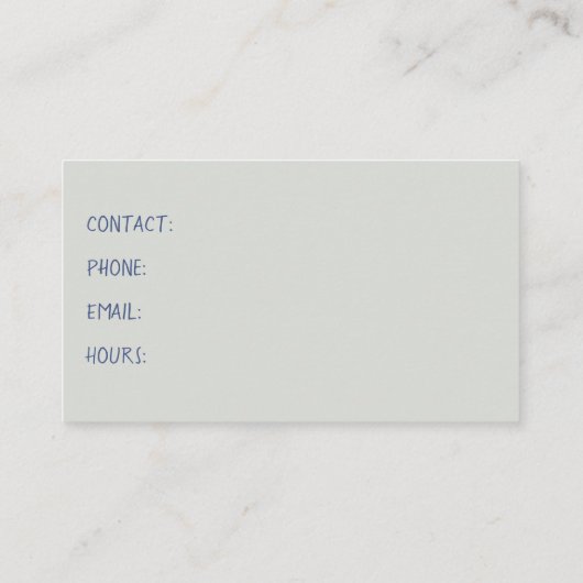 Dog Walker Visitekaartje (Achterkant)