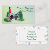 Dog Walker Visitekaartje (Voorkant / Achterkant)