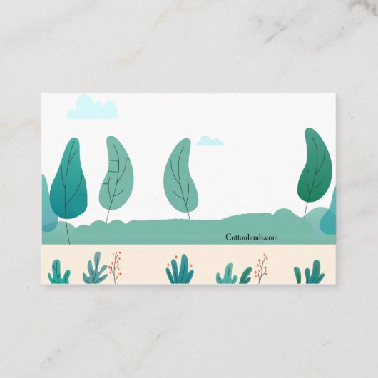 Dog Walker Visitekaartje (Achterkant)