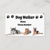 Dog Walker Visitekaartje (Voorkant)