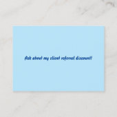 Dog Walker Visitekaartje Contactkaartje (Achterkant)