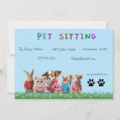 Dog Walker Visitekaartje Kaart (Voorkant)