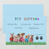 Dog Walker Visitekaartje Kaart (Voorkant / Achterkant)