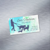 Dog Walker Visitekaartje Magnet Magnetisch Visitekaartje (Voorbeeld)