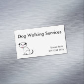 Dog Walker Visitekaartje Magnetisch Visitekaartje (Voorbeeld)