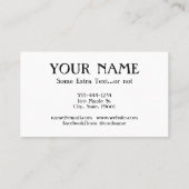 Dog Walker Visitekaartjes - Koel Vintage (Achterkant)