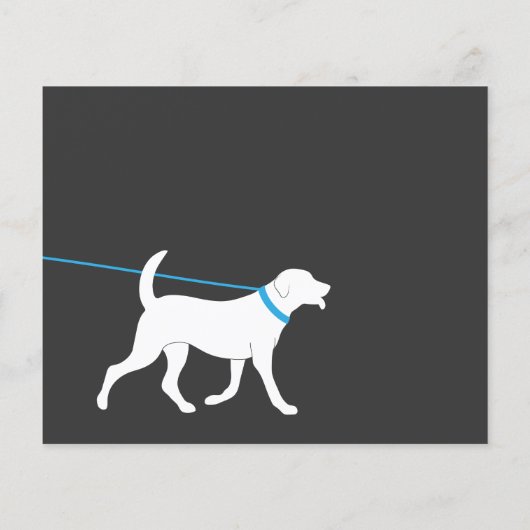 Dog Walker Walker Business Flyer Sjabloon Small (Achterkant)